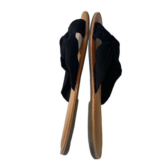 Old Navy Black Knot Faux Suede Flats in Size 9 - Picture 5 of 6